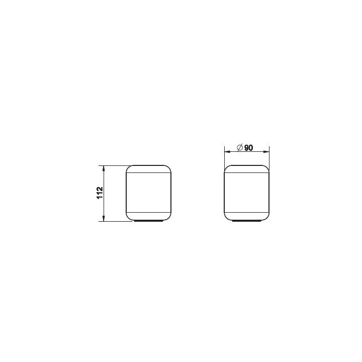 Pojemnik Gessi Goccia biały wykończenie chrom- sanitbuy.pl