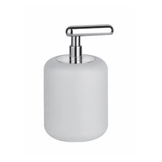 Dozownik mydła ścienny Gessi Goccia biały wykończenie chrom- sanitbuy.pl