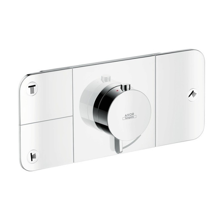 Moduł z termostatem Hansgrohe Axor One podtynkowy do 3 odbiorników element zewnętrzny, chrom- sanitbuy.pl