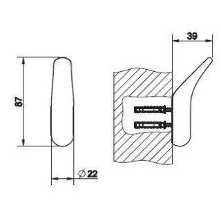 Wieszak na ręcznik Gessi Goccia chrom- sanitbuy.pl