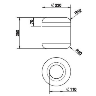 Pojemnik na śmieci Gessi Goccia biały- sanitbuy.pl