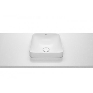 Umywalka blatowa 37cm Roca Inspira Round okrągła biała- sanitbuy.pl