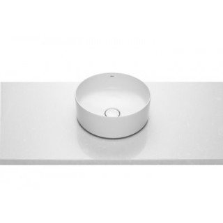 Umywalka blatowa 37cm Roca Inspira Round okrągła biała- sanitbuy.pl