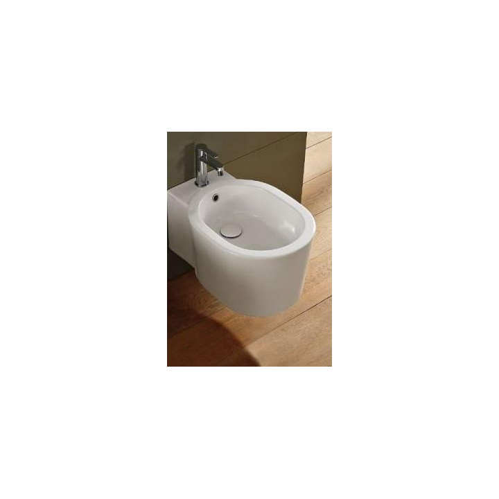 Bidet wiszący Scarabeo Bucket 53,5x36cm, biały- sanitbuy.pl