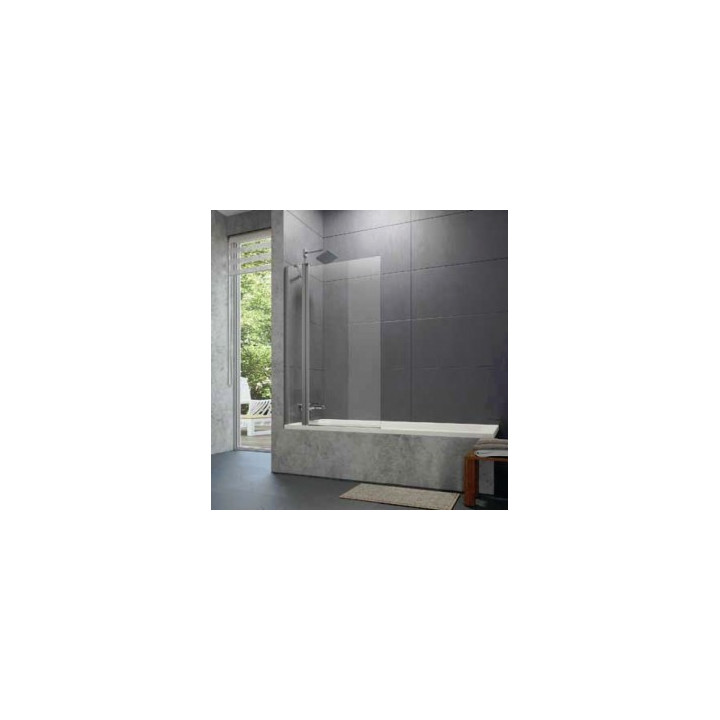 Parawan nawannowy Huppe Design pure 2-częściowy 95cm, profil srebrny mat, powłoka Anti-Plaque- sanitbuy.pl