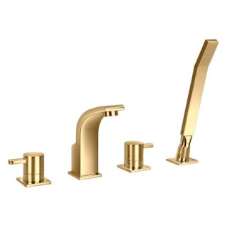 Bateria wannowa Omnires Darling kompletna Złoty wylewka 18cm- sanitbuy.pl