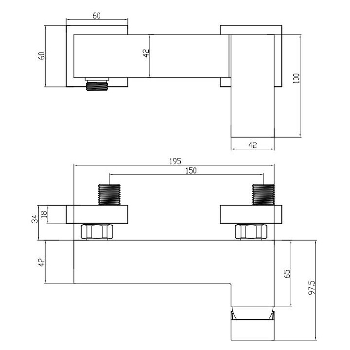 Bateria bidetowa Omnires Fresh wysokość 12,7cm chrom- sanitbuy.pl