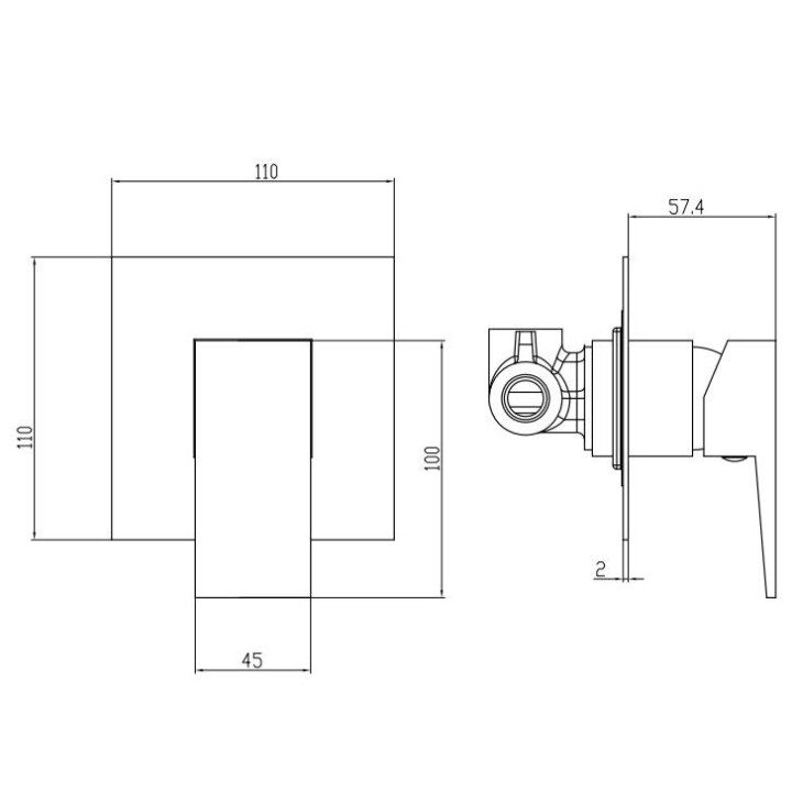 Bateria prysznicowa solo Omnires Fresh  chrom- sanitbuy.pl