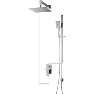 Zestaw podtynkowy natryskowy Omnires Fresh chrom - sanitbuy.pl