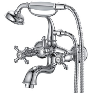 Bateria umywalkowa Omnires Retro chrom wysokość: 19,8cm - sanitbuy.pl