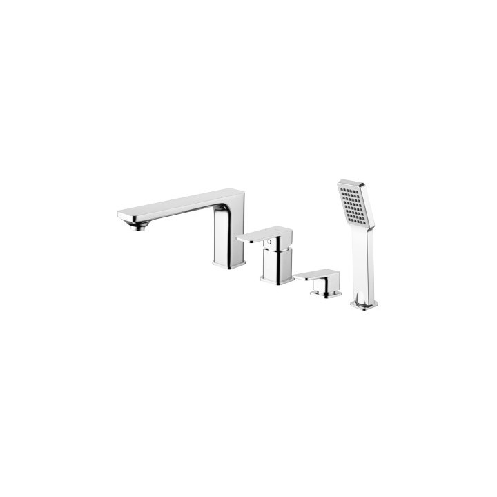 Bateria wannowa natynkowa Omnires Apure chrom wylewka 17,9cm- sanitbuy.pl