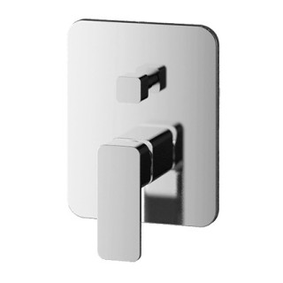 Bateria wannowa wolnostojąca Omnires Apure kompletna na pojedynczej nodze chrom wysokość 108,6cm- sanitbuy.pl