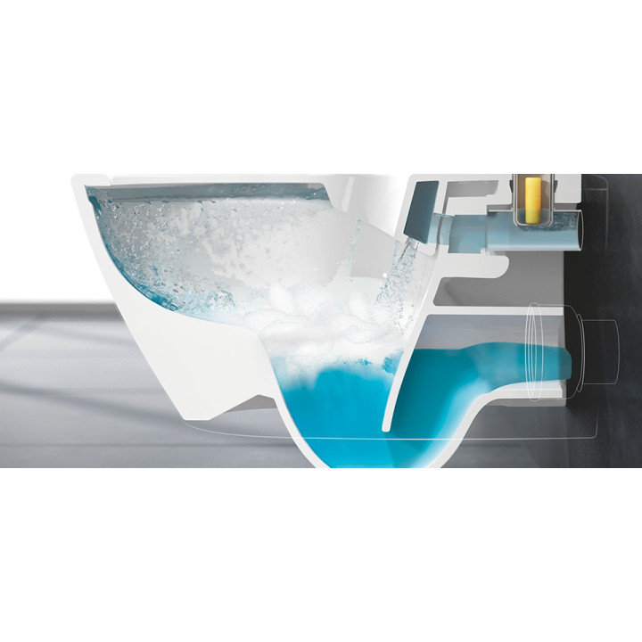 Miska wisząca lejowa Villeroy&Boch Subway 2, 370x560mm TECHNOLOGIA ViFresh, odpływ poziomy biała- sanitbuy.pl