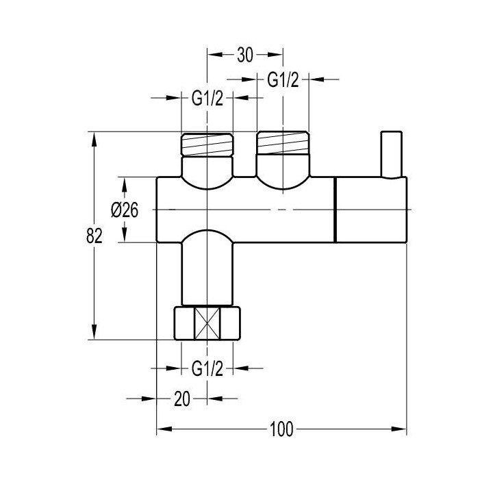 Bateria umywalkowa czasowa Y wysokość 13,4cm chrom- sanitbuy.pl