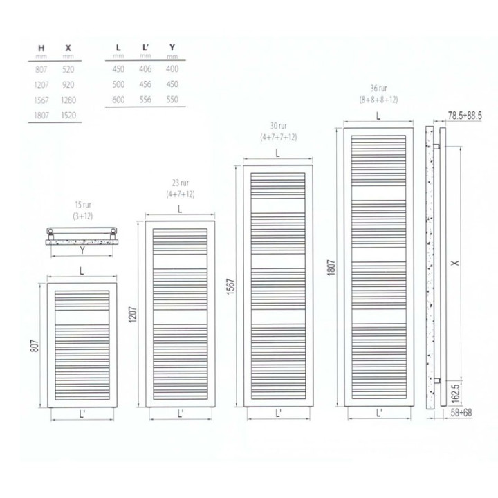 Grzejnik Irsap Novo Cult 80,7x45 cm - biały- sanitbuy.pl