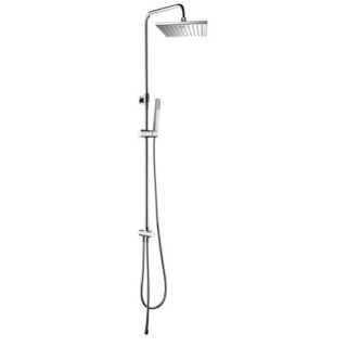 System prysznicowy Omnires Darling chrom deszczownica 20cm, wysokość 88-114cm- sanitbuy.pl