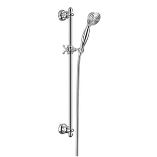 Zestaw prysznicowy suwany Omnires Armance miedź antyczna drążek 64cm- sanitbuy.pl