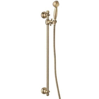 Zestaw prysznicowy suwany Omnires ArtDeco chrom, drążek 66cm- sanitbuy.pl