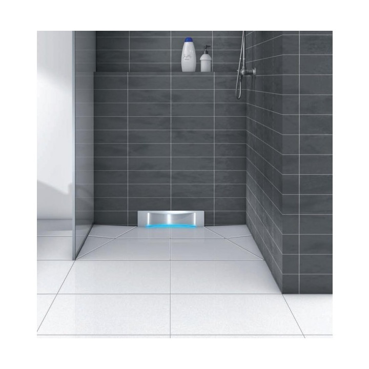 Kessel Odpływ ścienny Scada LED RGB, z pokrywą Wave- sanitbuy.pl