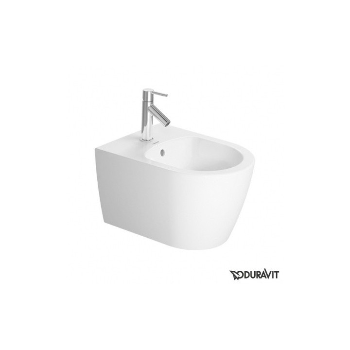 Bidet podwieszany Duravit ME by Starck Compact 37x48 cm, biały z powłoką WonderGliss - sanitbuy.pl