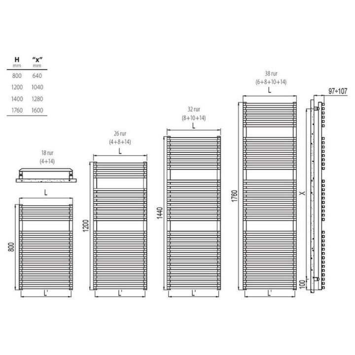 Grzejnik Irsap Novo Cult 80,7x45 cm - biały- sanitbuy.pl