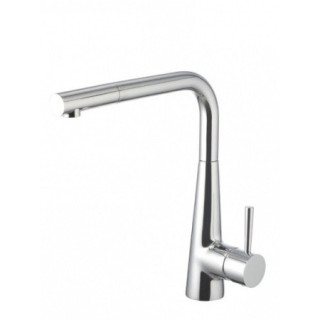 Bateria kuchenna Art Platino Miros jednouchwytowa  kuchenna z wyciąganą wylewką, chrom- sanitbuy.pl