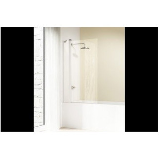 Parawan nawannowy Huppe Design Pure 2-częściowy - 95/150 biały Szkło przezroczyste Anti-Plaque- sanitbuy.pl
