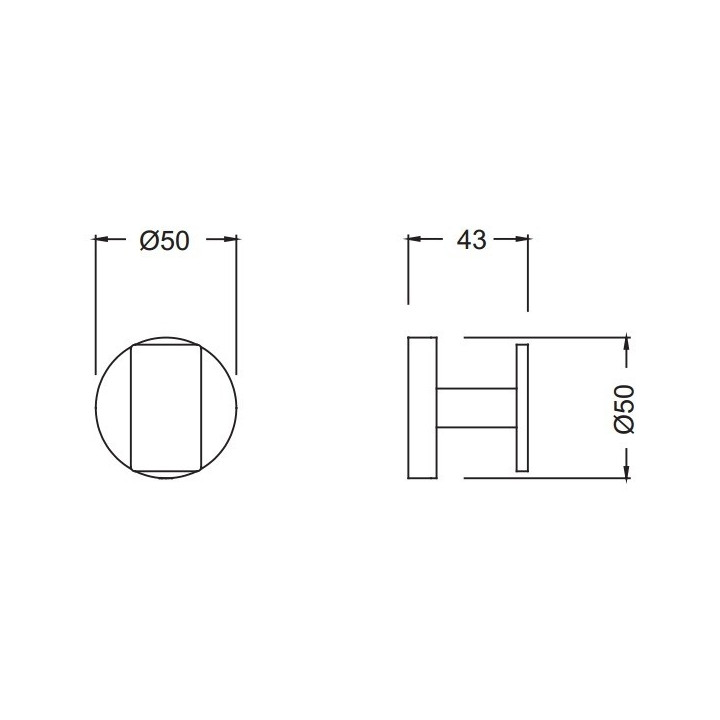 Haczyk pojedynczy Blue Water Hugo chrom - sanitbuy.pl