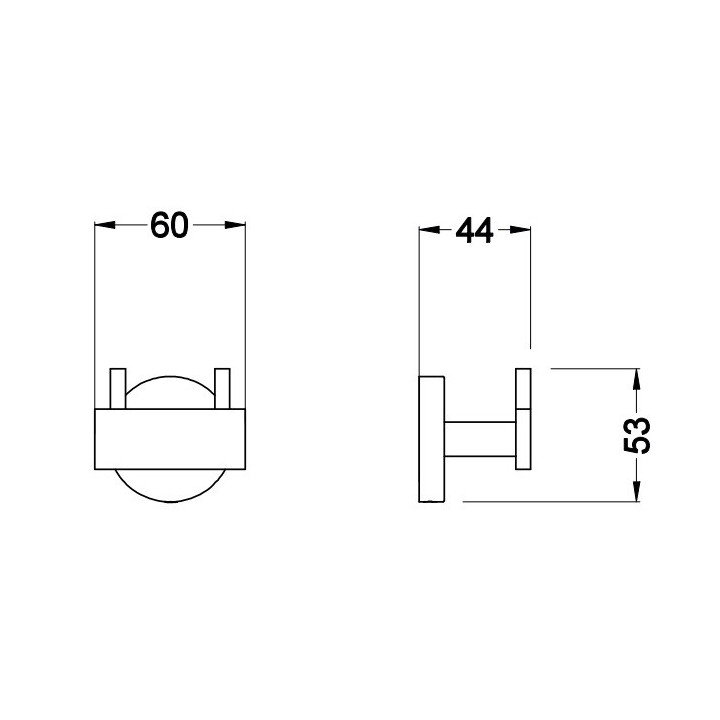 Haczyk podwójny Blue Water Hugo chrom- sanitbuy.pl