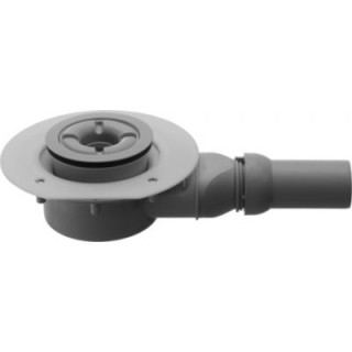 Syfon do brodzików, odpływ poziomy, do montażu z nóżkami lub nośnikiem- sanitbuy.pl