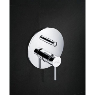 Bateria prysznicowa Blue Water Icona jednouchwytowa  podtynkowa z przełącznikiem, chrom - sanitbuy.pl