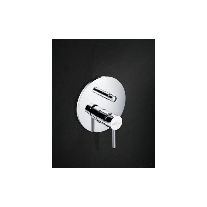 Bateria prysznicowa Blue Water Icona jednouchwytowa  podtynkowa z przełącznikiem, chrom - sanitbuy.pl