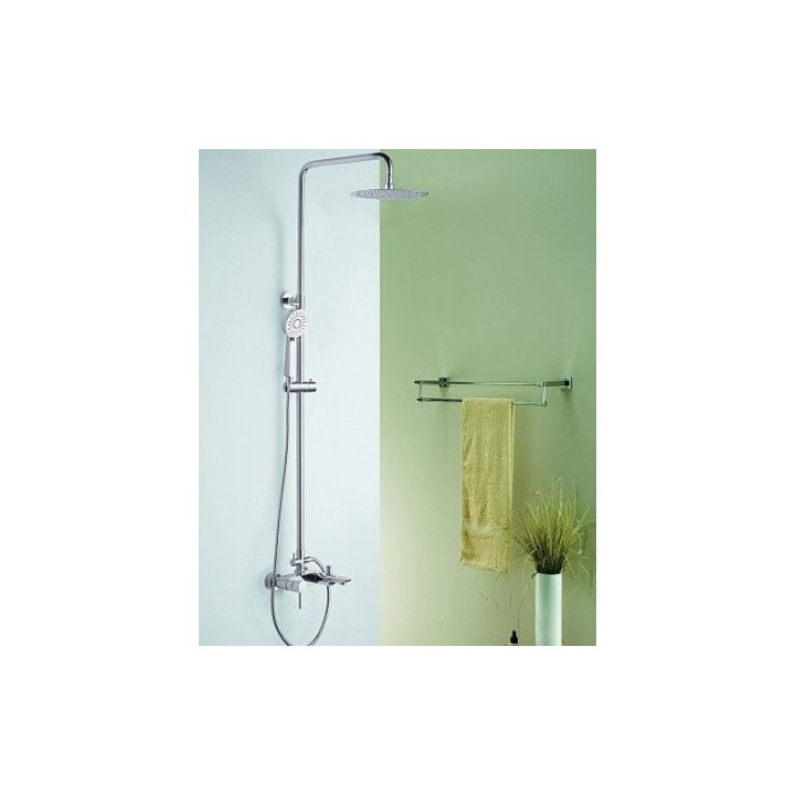 Zestaw wannowo-prysznicowy Blue Water Icona natynkowy, chrom - sanitbuy.pl