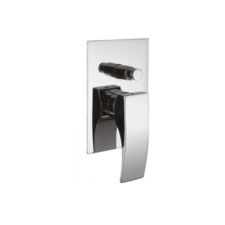 Bateria prysznicowa podtynkowa Blue Water Liwia jednouchwytowa z przełącznikiem, chrom- sanitbuy.pl