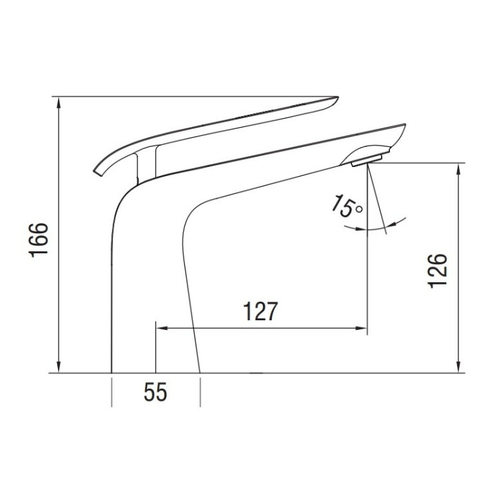 Bateria umywalkowa Art Platino Emira Jednouchwytowa wysokość 16.6cm chrom/biała - sanitbuy.pl