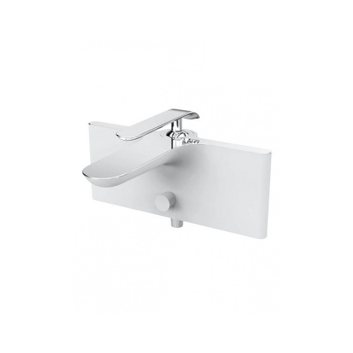 Bateria wannowa natynkowa Art Platino Emira Jednouchwytowa chrom/biała - sanitbuy.pl