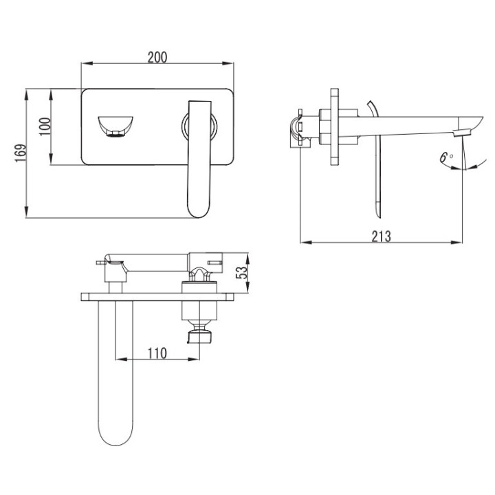 Art Platino Emira Jednouchwytowa bateria umywalkowa podtynkowa, chrom - sanitbuy.pl