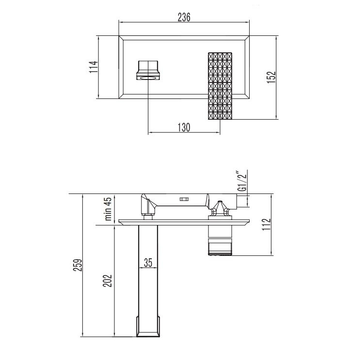 Bateria umywalkowa Art Platino Panama Jednouchwytowa podtynkowa, chrom - sanitbuy.pl