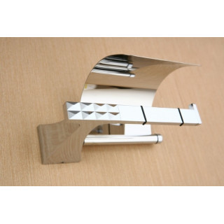 Uchwyt na papier toaletowy Art Platino Panama z klapką, chrom - sanitbuy.pl