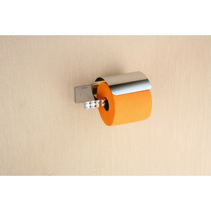 Uchwyt na papier toaletowy Art Platino Panama z klapką, chrom - sanitbuy.pl