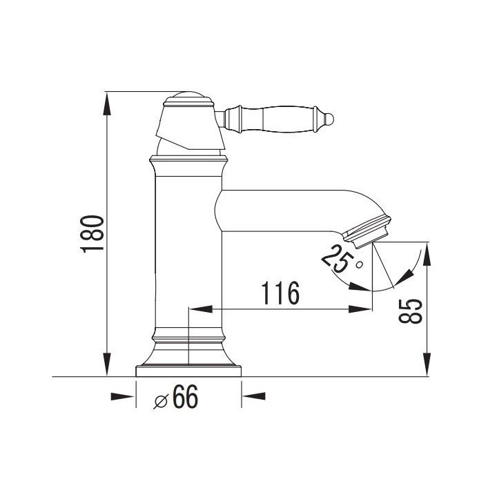 Bateria umywalkowa, Art Platino Nikolas jednouchwytowa chrom - sanitbuy.pl