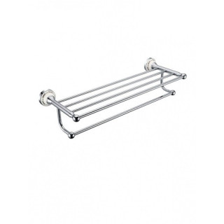 Półka na ręczniki Art Platino Nikolas z relingiem, chrom- sanitbuy.pl