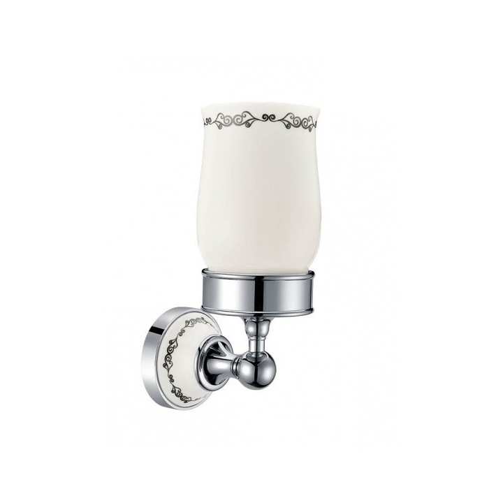 Uchwyt ze szklanką, Art Platino Nikolas chrom - sanitbuy.pl