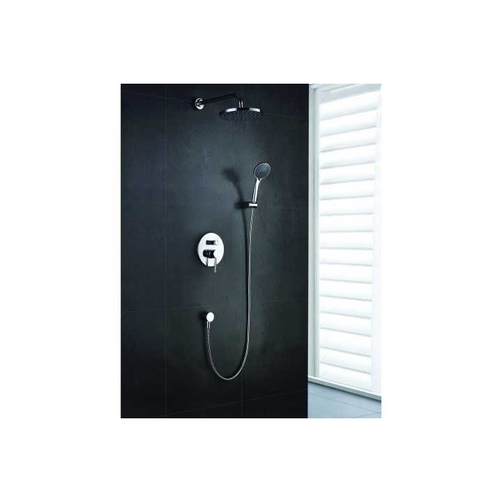 Zestaw prysznicowy Blue Water Denver podtynkowy z deszczownicą i prysznicem, chrom - sanitbuy.pl