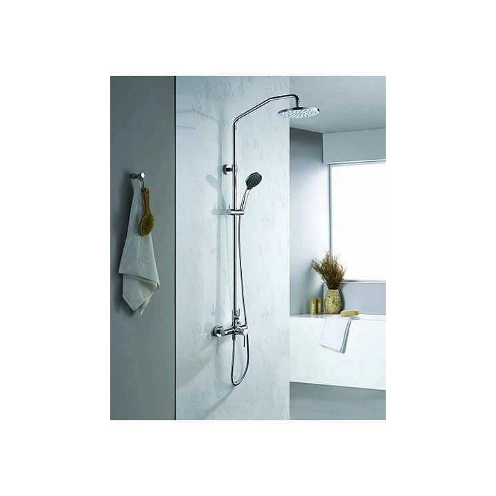 Zestaw prysznicowy Blue Water Denver natynkowy, chrom - sanitbuy.pl