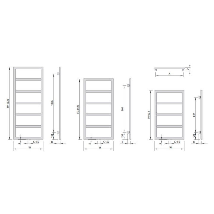 Grzejnik Enix Santos Plus (STP) 56,8x200 cm - kolor standardowy- sanitbuy.pl