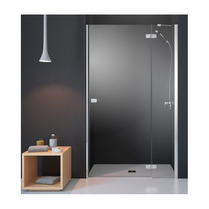 Drzwi do wnęki Radaway Fuenta New KDJ 110 cm, PRAWE, chrom, szkło przeźroczyste EasyClean- sanitbuy.pl