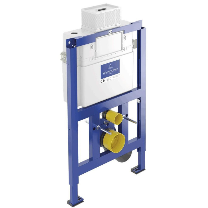 Stelaż podtynkowy do miski wiszącej Villeroy & Boch ViConnect H112 wraz z przyciskiem spłukującym w kolorze chrom błyszczący- sa