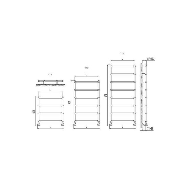 Grzejnik Irsap Oddo 80,4x45 cm - biały- sanitbuy.pl