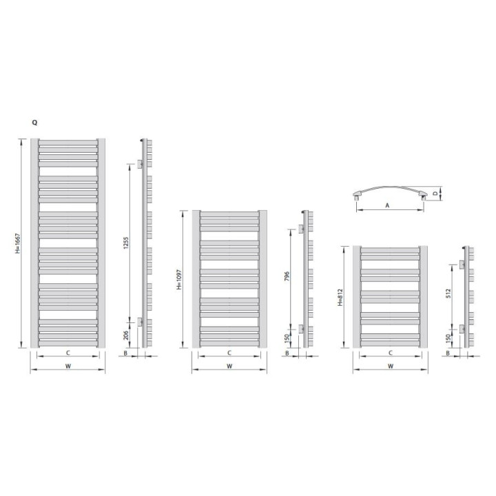 Grzejnik Enix Hiacynt (H) 55,5x77,3 cm - biały mat- sanitbuy.pl